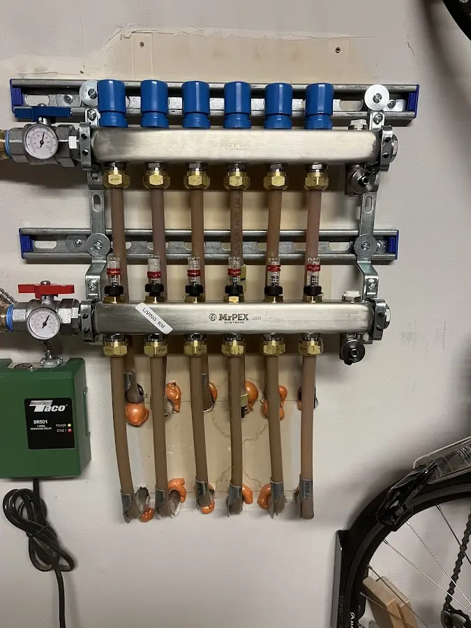 Plumber performing Gas Line Installation at a residential property in Horn Lake